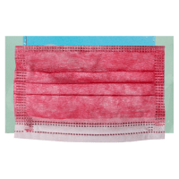 3 Ply Pink Plain Kids Face Mask 50 Pcs. Pack